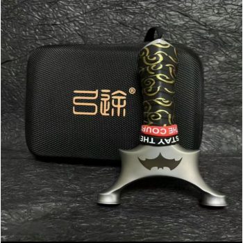 Stainless Steel Round-Head Bat Style Slingshot for Outdoor Recreation