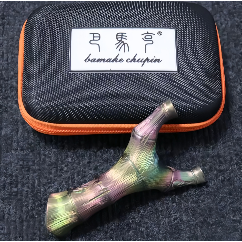 Titanium Alloy Bamboo Carved Outdoor Metal Craft Ornament Titanium Alloy Bamboo Carved Outdoor Metal Craft Ornament